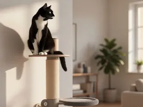 Fantail Cat Climb wandkrabpaal - wandgemonteerde modulaire krabpaal